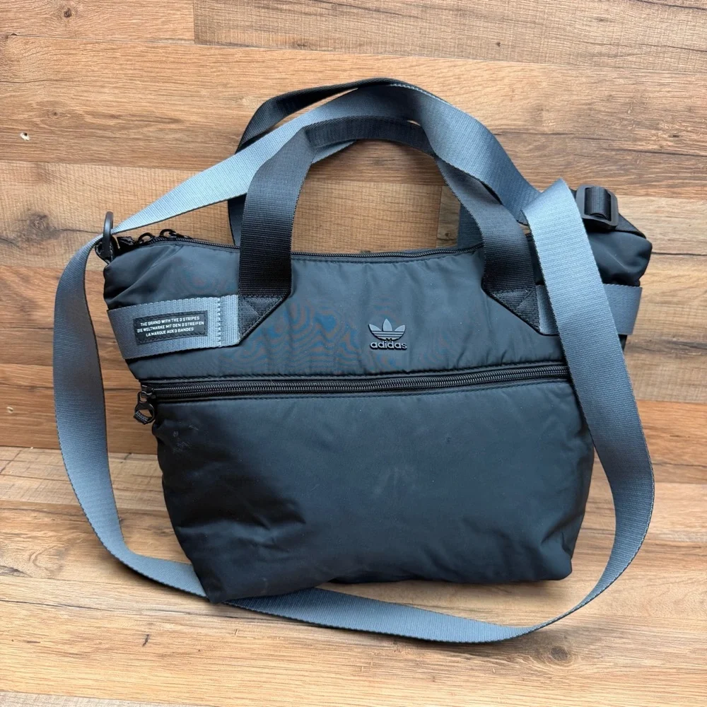 Adidas Men's Blue and Black Messenger Bag